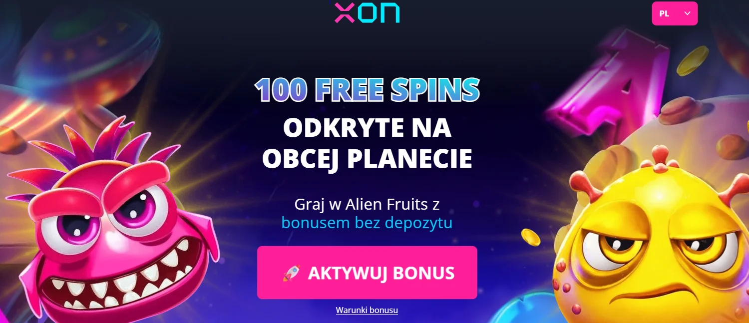 Xon.Bet Casino 100 free spinów bez depozytu